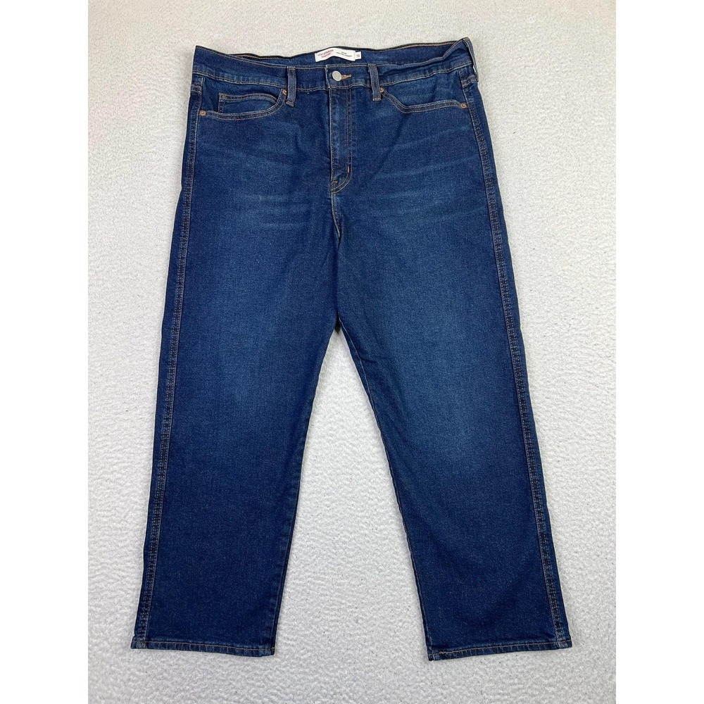 Levi Strauss Signature Vintage High Rise Straight Jeans Womens 16 Blue‎ Denim